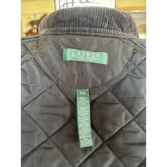 Women's Ralph Lauren Insulated Quilted Purple Jacket Size Petite Small - Picture 5 of 6